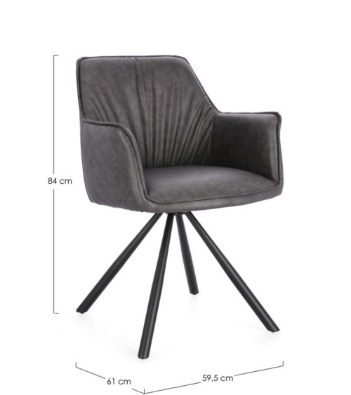 Swivel chair BREVAL BIZZOTTO | BHOME by Arredi Barbàra