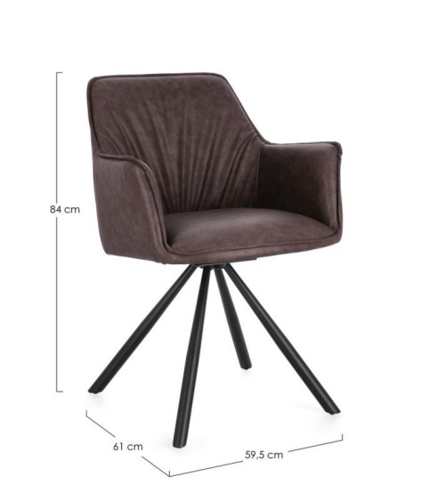 Swivel chair BREVAL BIZZOTTO | BHOME by Arredi Barbàra