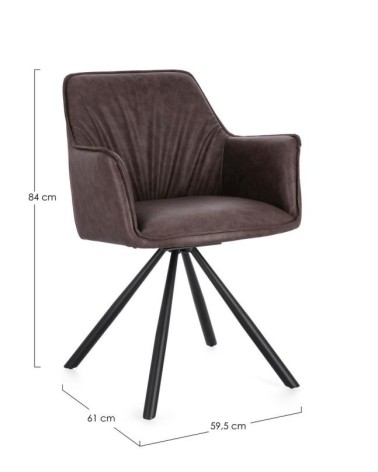 Swivel chair BREVAL BIZZOTTO | BHOME by Arredi Barbàra
