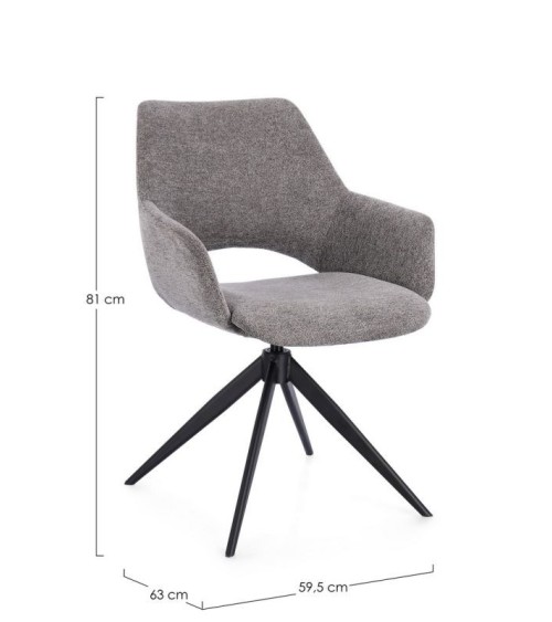 Swivel chair VIVIAN BIZZOTTO | BHOME by Arredi Barbàra