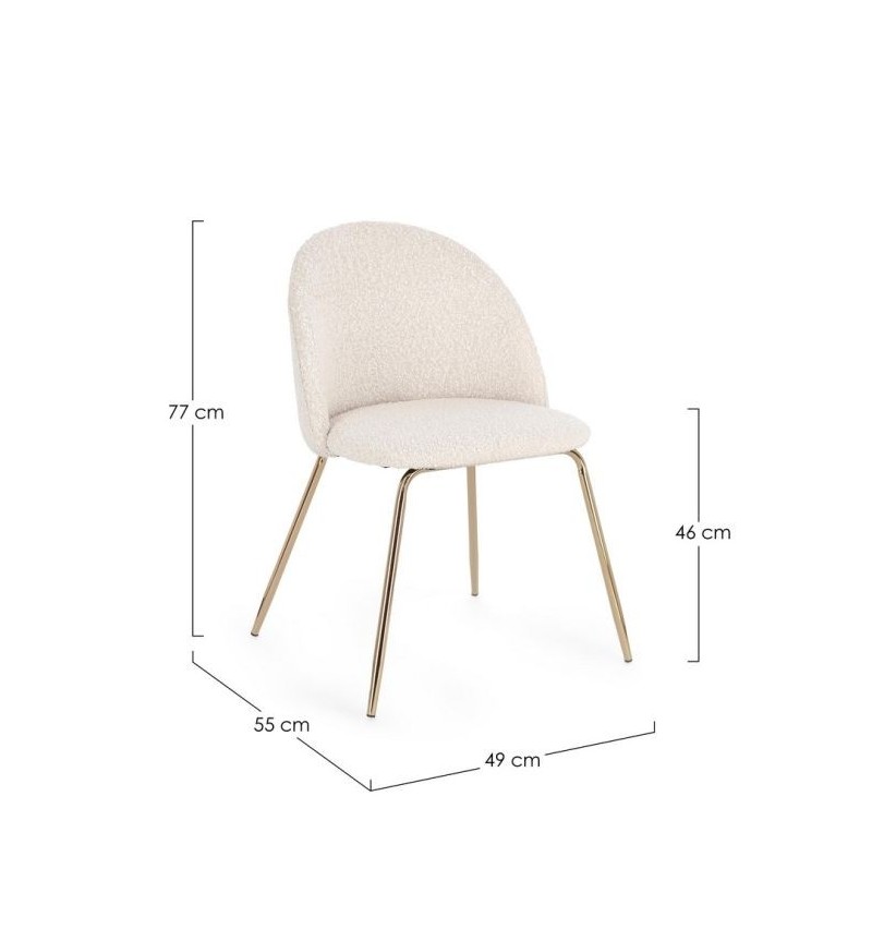 Sedia TANYA BIZZOTTO bouclé | BHOME by Arredi Barbàra