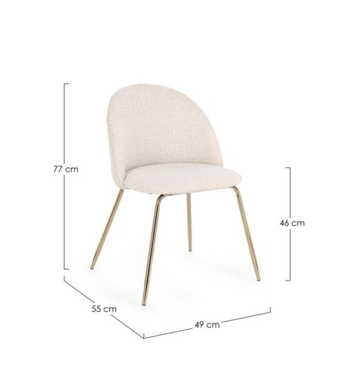 Sedia TANYA BIZZOTTO bouclé | BHOME by Arredi Barbàra