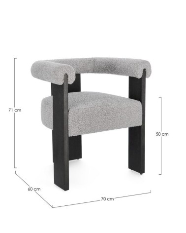 Bouclé chair AGAPE BIZZOTTO | BHOME by Arredi Barbàra
