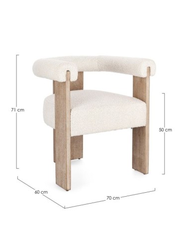 Bouclé chair AGAPE BIZZOTTO | BHOME by Arredi Barbàra
