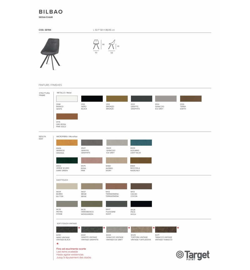 Bilbao Stuhl Target Point | Modernes Design | Bhome by Arredi Barbàra