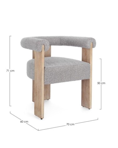 Bouclé chair AGAPE BIZZOTTO | BHOME by Arredi Barbàra
