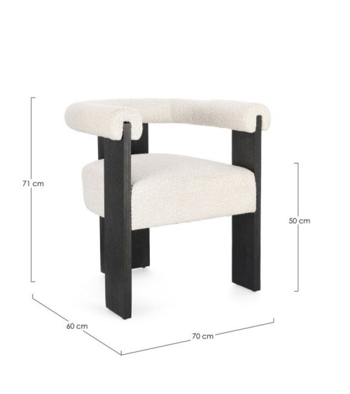 Bouclé chair AGAPE BIZZOTTO | BHOME by Arredi Barbàra