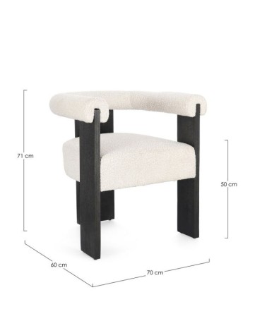 Bouclé chair AGAPE BIZZOTTO | BHOME by Arredi Barbàra