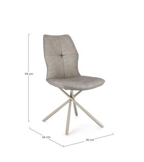 Chair KEPLER BIZZOTTO faux leather | BHOME by Arredi Barbàra