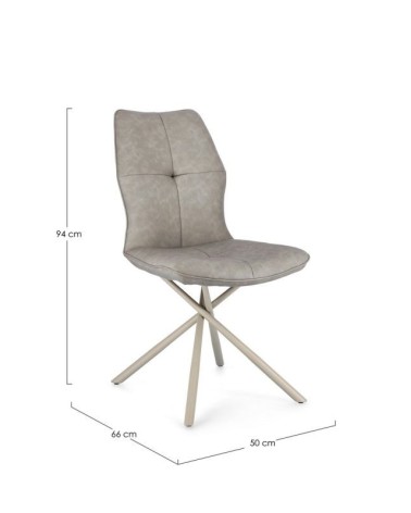 Chair KEPLER BIZZOTTO faux leather | BHOME by Arredi Barbàra