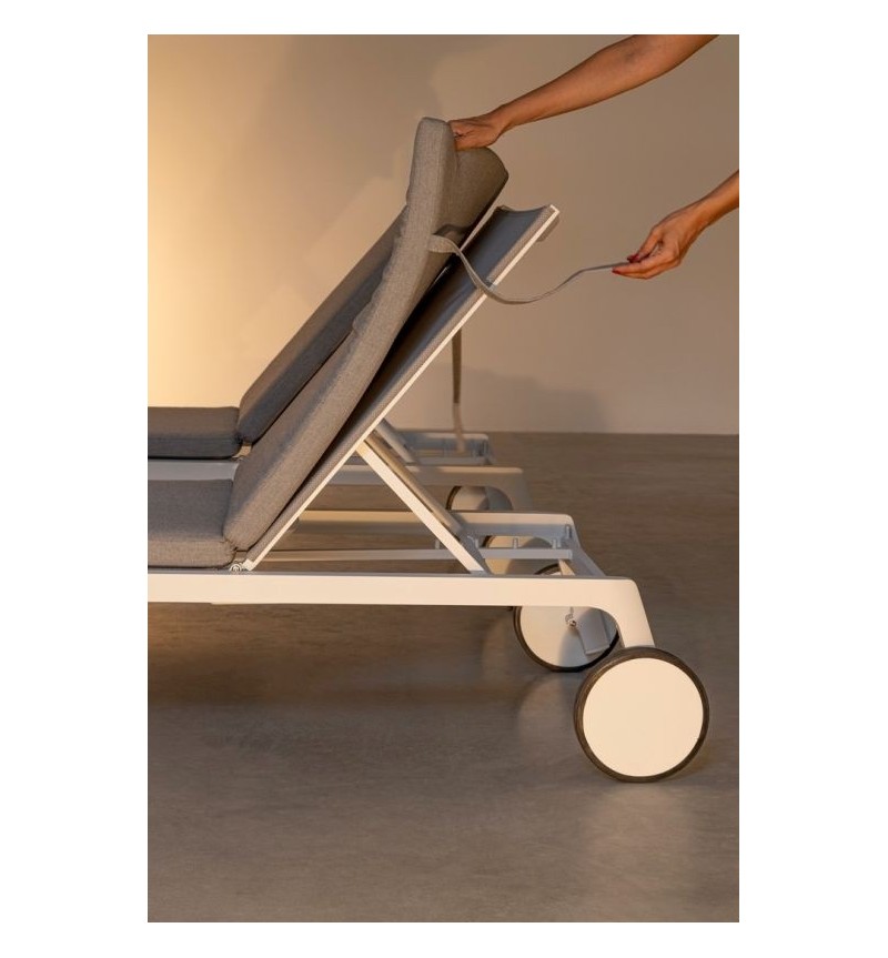 Jalisco sun lounger BIZZOTTO white outdoor – BHOME by Arredi Barbàra