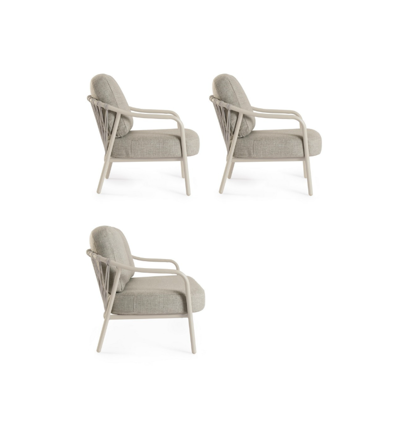 Salotto Edvige Pelican BIZZOTTO set 3 pezzi outdoor – BHOME by Arredi Barbàra