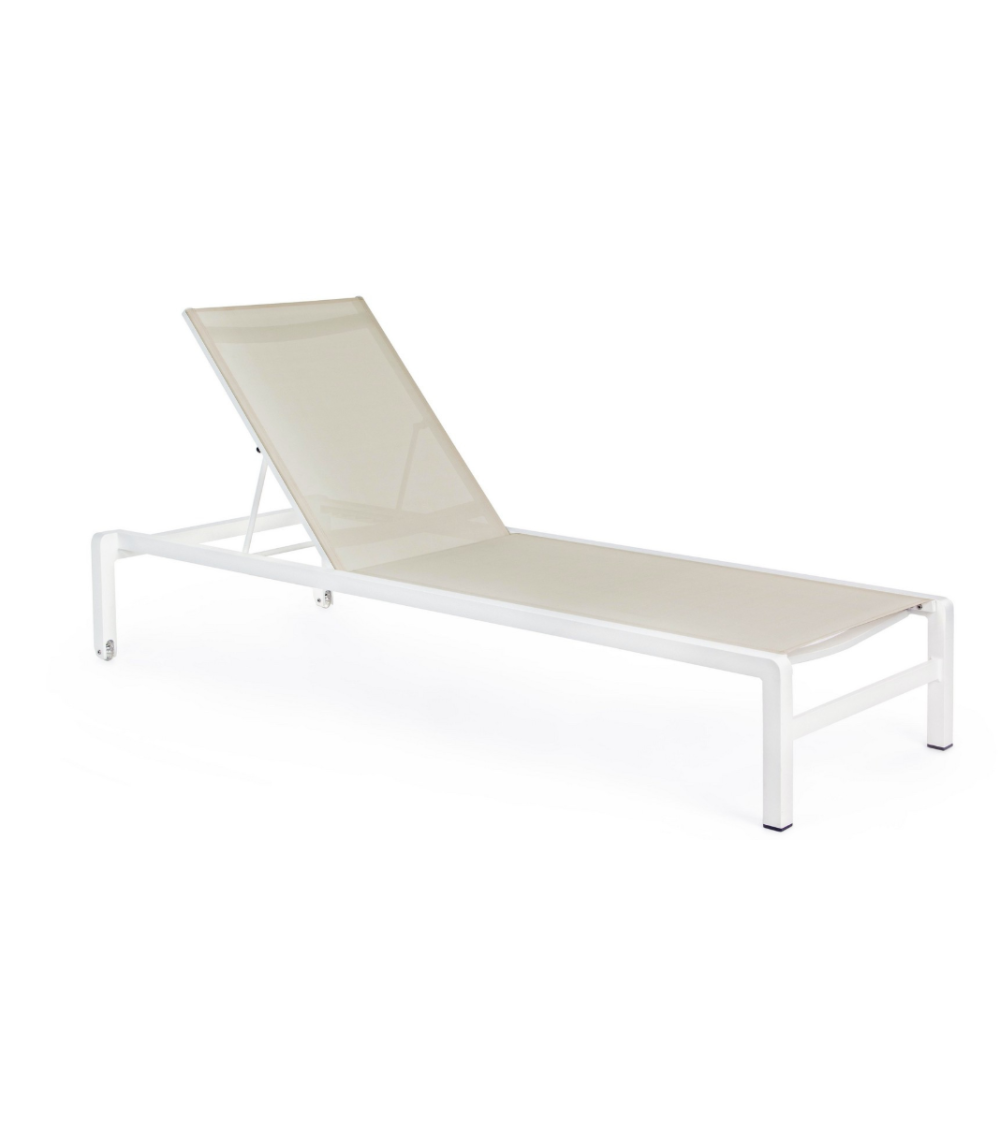 Konnor sun lounger BIZZOTTO white stackable – BHOME by Arredi Barbàra