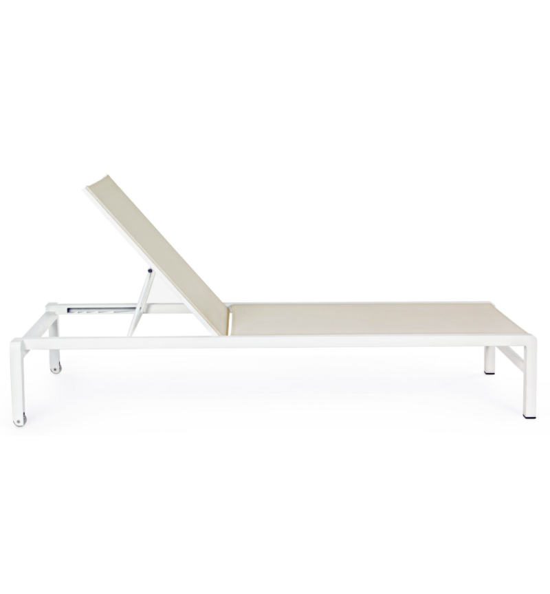 Transat Konnor BIZZOTTO blanc empilable – BHOME by Arredi Barbàra