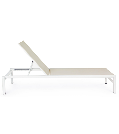 Konnor sun lounger BIZZOTTO white stackable – BHOME by Arredi Barbàra