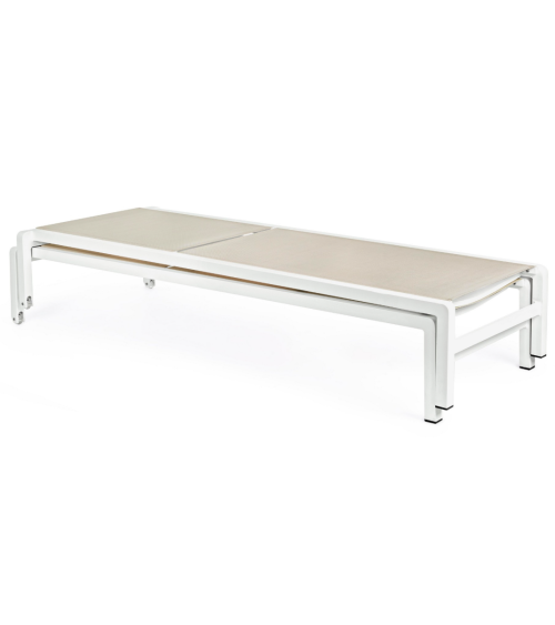 Konnor sun lounger BIZZOTTO white stackable – BHOME by Arredi Barbàra