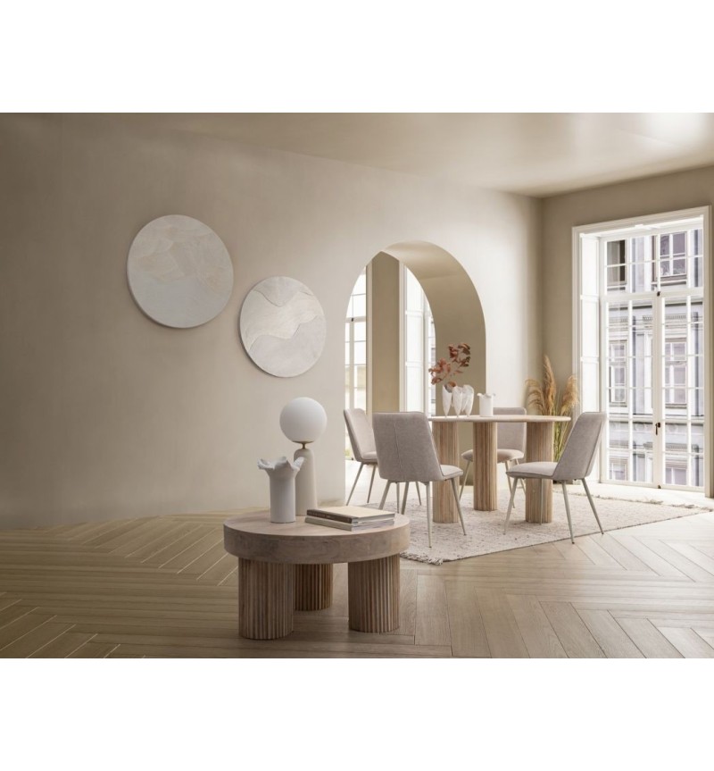 Chaise Cora BIZZOTTO beige lot de 4 – BHOME by Arredi Barbàra