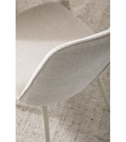 Sedia Cora BIZZOTTO beige in tessuto set 4 pezzi – BHOME by Arredi Barbàra