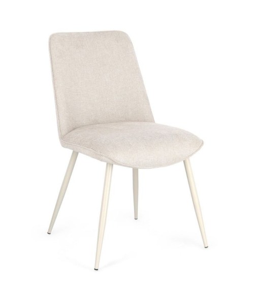 Sedia Cora BIZZOTTO beige in tessuto set 4 pezzi – BHOME by Arredi Barbàra