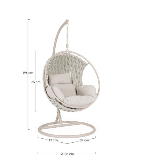 Hängesessel Galapagos Light BIZZOTTO outdoor – BHOME by Arredi Barbàra