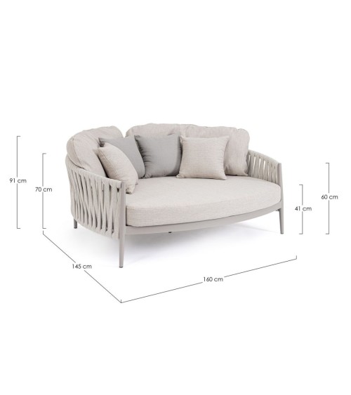 Daybed Jacinta Moon BIZZOTTO 2 posti outdoor – BHOME by Arredi Barbàra