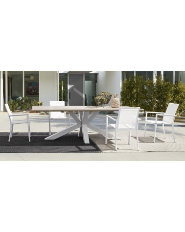 Chair Konnor BIZZOTTO stackable white set of 4 – BHOME by Arredi Barbàra