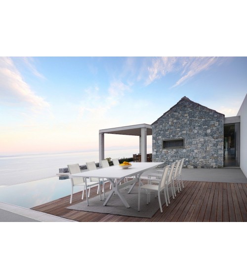 Chair Konnor BIZZOTTO stackable white set of 4 – BHOME by Arredi Barbàra