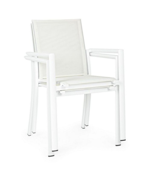 Chair Konnor BIZZOTTO stackable white set of 4 – BHOME by Arredi Barbàra