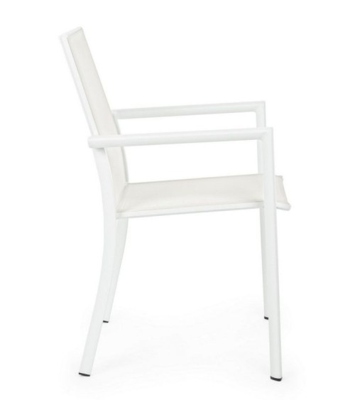 Chair Konnor BIZZOTTO stackable white set of 4 – BHOME by Arredi Barbàra