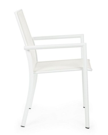 Chair Konnor BIZZOTTO stackable white set of 4 – BHOME by Arredi Barbàra