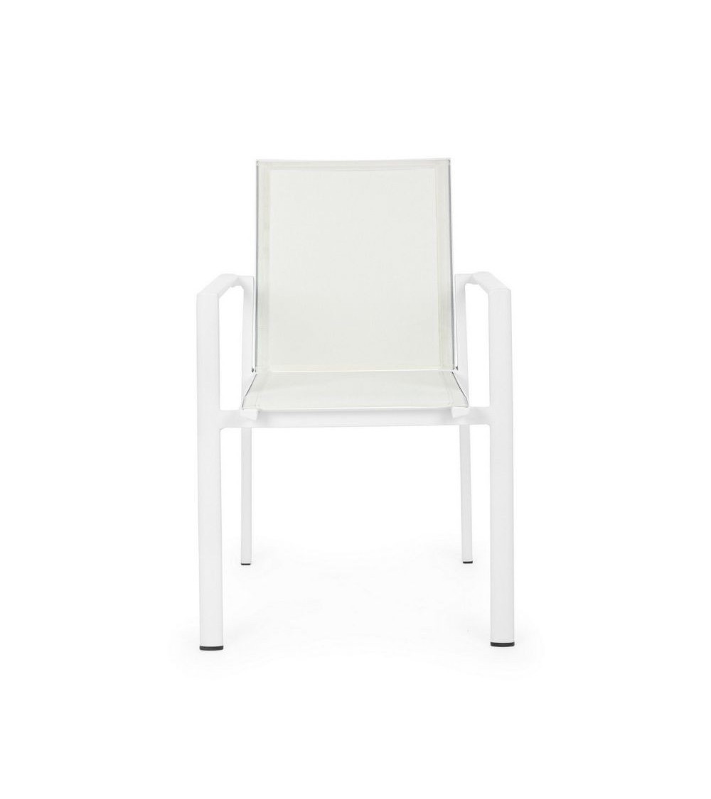 Chair Konnor BIZZOTTO stackable white set of 4 – BHOME by Arredi Barbàra