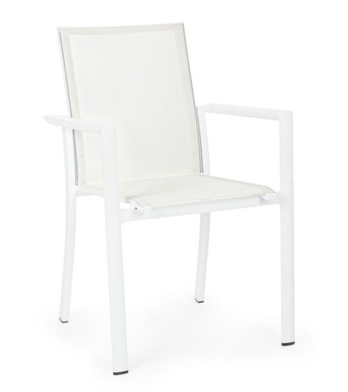 Chair Konnor BIZZOTTO stackable white set of 4 – BHOME by Arredi Barbàra