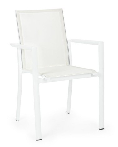 Chair Konnor BIZZOTTO stackable white set of 4 – BHOME by Arredi Barbàra