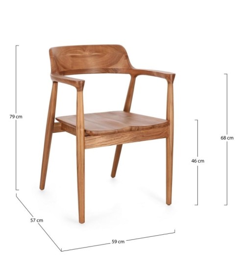Chair SUZY BIZZOTTO teak | BHOME by Arredi Barbàra