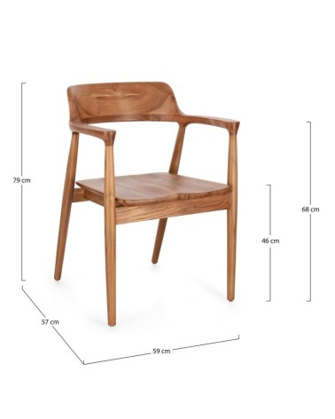 Chair SUZY BIZZOTTO teak | BHOME by Arredi Barbàra