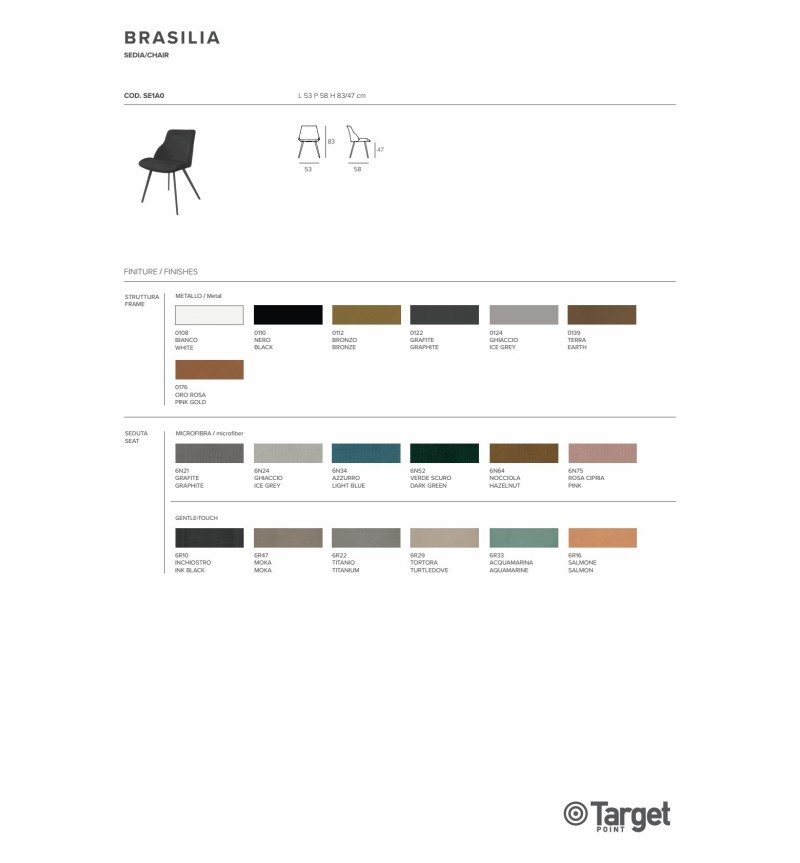 Chaise Brasilia – Target Point | Bhome by Arredi Barbàra