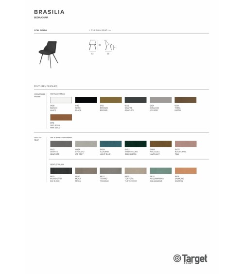 Chaise Brasilia – Target Point | Bhome by Arredi Barbàra