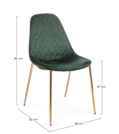 Chair TERRY BIZZOTTO velvet | BHOME by Arredi Barbàra