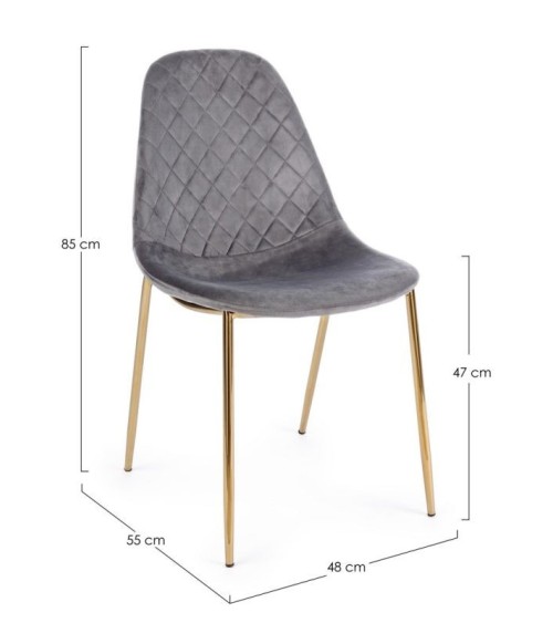 Chair TERRY BIZZOTTO velvet | BHOME by Arredi Barbàra