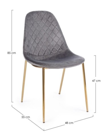 Chair TERRY BIZZOTTO velvet | BHOME by Arredi Barbàra