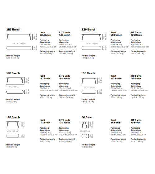 You and Me Bench RS Barcelona | BHOME by Arredi Barbàra