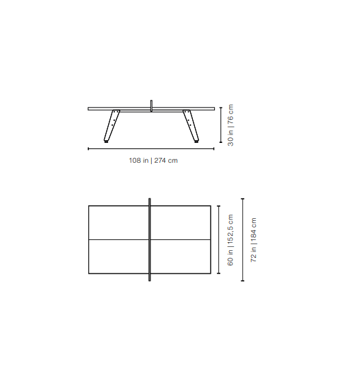 Table ping pong RS Stationary RS Barcelona | BHOME by Arredi Barbàra