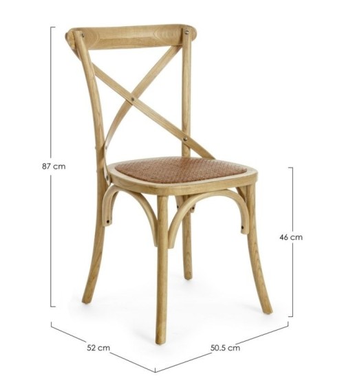 Chair CROSS BIZZOTTO wood | BHOME by Arredi Barbàra