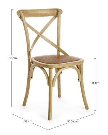 Chair CROSS BIZZOTTO wood | BHOME by Arredi Barbàra