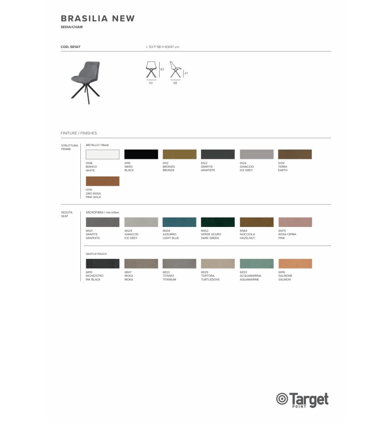 Brasilia New Stuhl – Target Point | Bhome by Arredi Barbàra