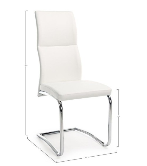 The THELMA BIZZOTTO chair is a furnishing piece designed for interiors requiring modern lines, comfort and material