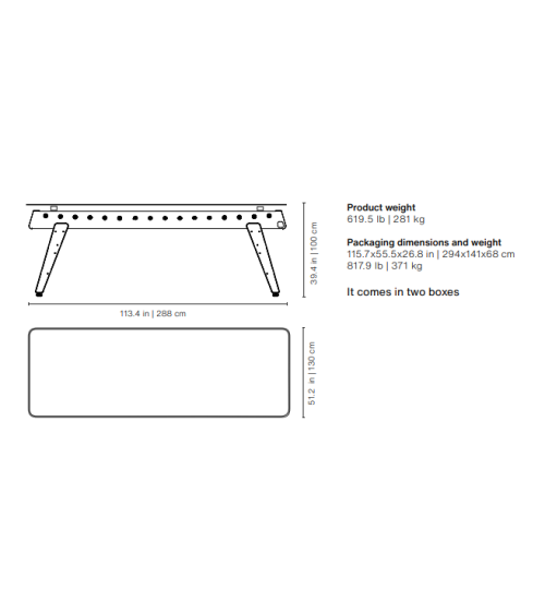 RS Max Dining Foosball Table RS Barcelona | BHOME by Arredi Barbàra