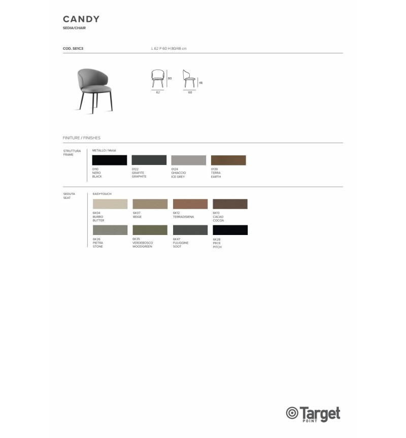 Candy Stuhl – Target Point | Bhome by Arredi Barbàra