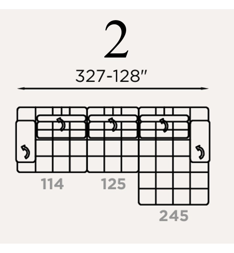 Divano modulare “Abba” – FRANCO FERRI