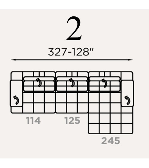 Divano modulare “Abba” – FRANCO FERRI